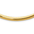 Leslie's 14K 6mm Domed Omega Necklace