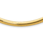 Leslie's 14K 6mm Domed Omega Necklace