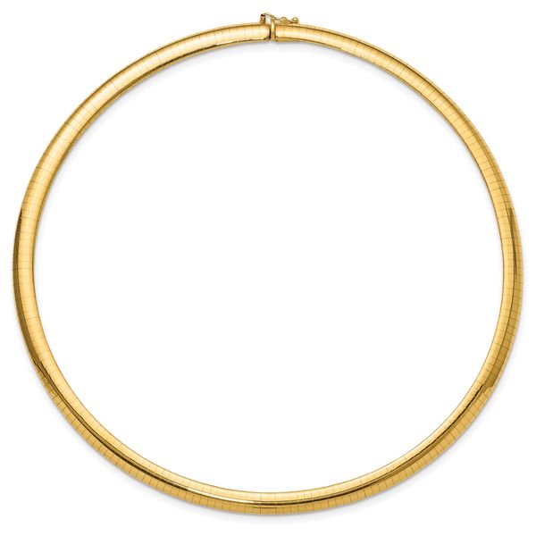 Leslie's 14K 6mm Domed Omega Necklace - Image 3
