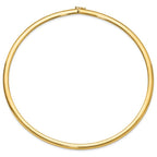 Leslie's 14K 6mm Domed Omega Necklace - Image 3