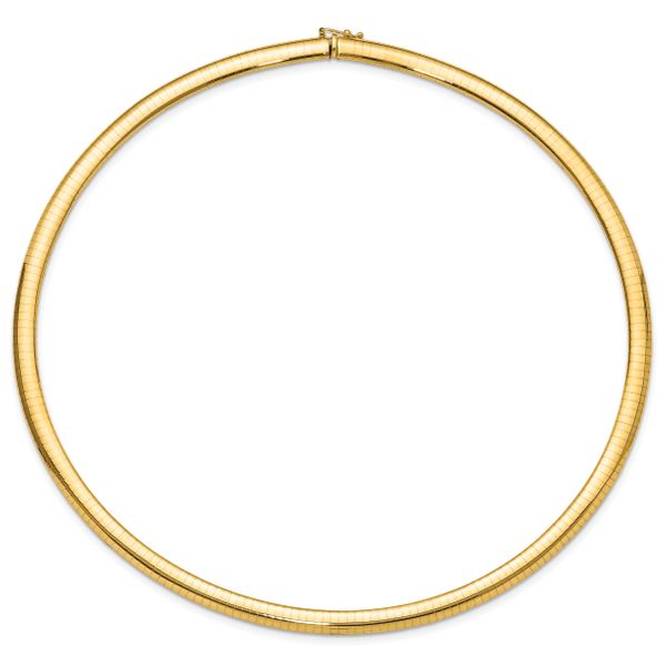 Leslie's 14K 6mm Domed Omega Necklace - Image 3