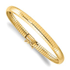 14K 6mm Domed Omega Bracelet - Image 3