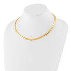 Leslie's 14K 6mm Lightweight Domed Omega Necklace - Image 2