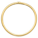 Leslie's 14K 8mm Lightweight Domed Omega Necklace - Image 3