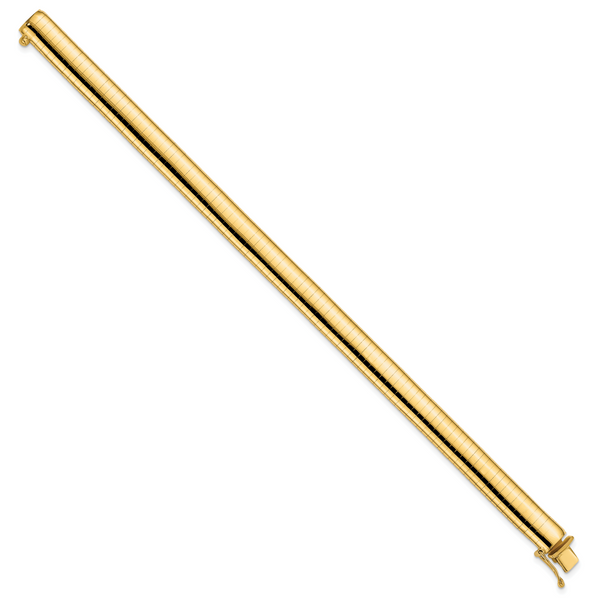 Leslie's 14K 8mm Lightweight Domed Omega Bracelet - Image 2