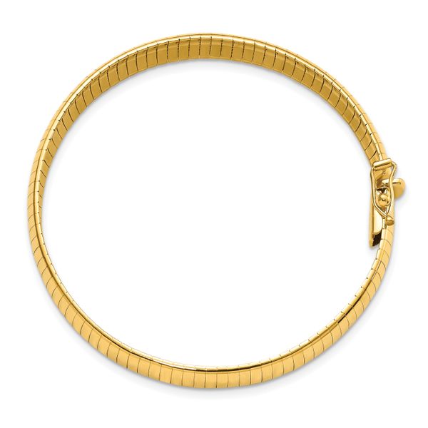 Leslie's 14K 8mm Lightweight Domed Omega Bracelet - Image 3