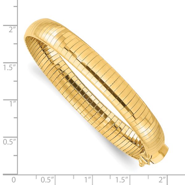 Leslie's 14K 8mm Lightweight Domed Omega Bracelet - Image 4