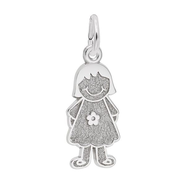 GIRL W/DRESS & FLOWER