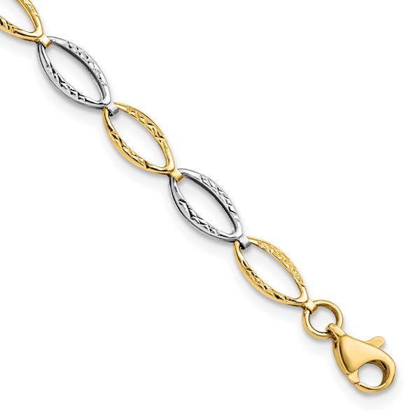 Leslie's 10K Two-tone D/C Bracelet