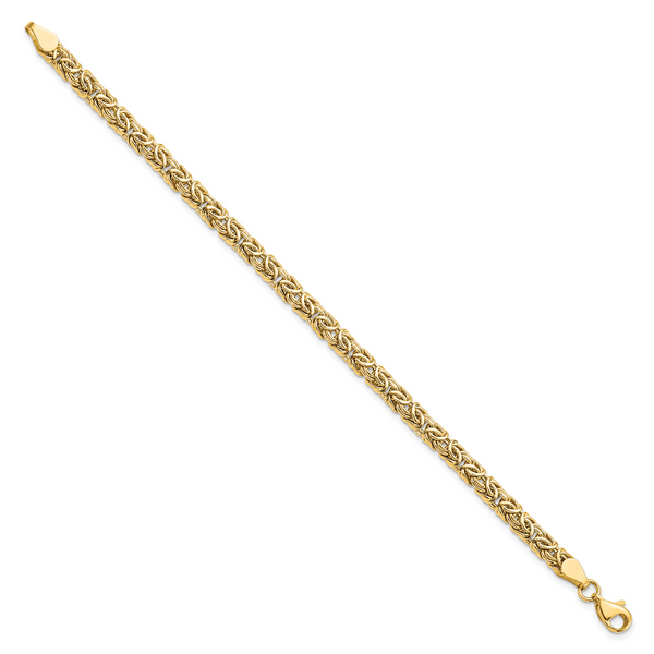 Leslie's 10K Polished Byzantine Bracelet - Image 2