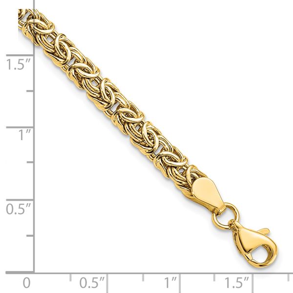 Leslie's 10K Polished Byzantine Bracelet - Image 5