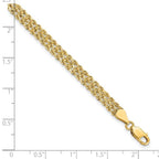 Leslie's 10K 4.5mm Wide Diamond-Cut Triple Rope Bracelet - Image 4