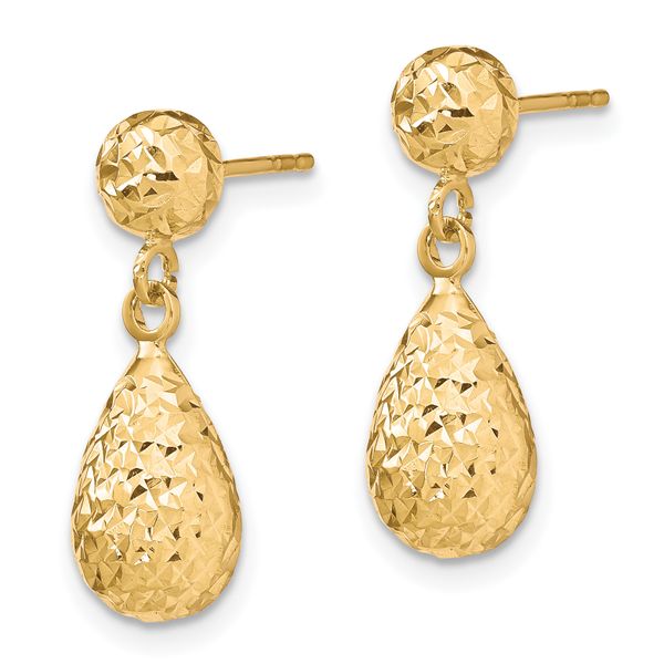 Leslie's 10K D/C Post Dangle Earrings - Image 2