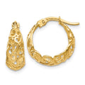 Leslie's 10K Polished Hinged Hoop Earrings