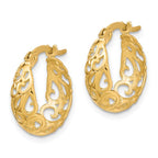 Leslie's 10K Polished Hinged Hoop Earrings - Image 2