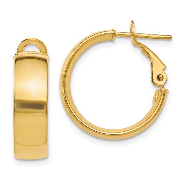 Leslie's 10K 5.8mm Polished Hoop Earrings