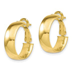 Leslie's 10K 5.8mm Polished Hoop Earrings - Image 2