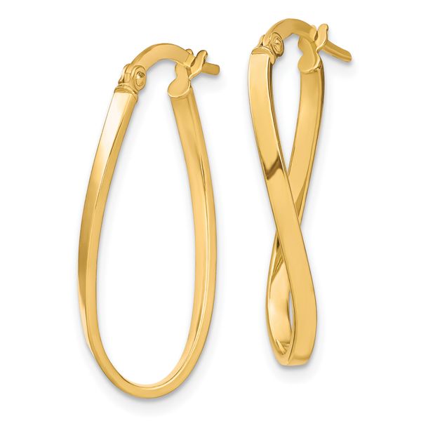 Leslie's 10K Twist Hoop Earrings - Image 2