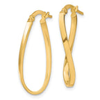 Leslie's 10K Twist Hoop Earrings - Image 2