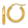 Leslie's 10K Polished Hinged Hoop Earrings