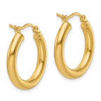 Leslie's 10K Polished Hinged Hoop Earrings - Image 4