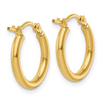 Leslie's 10K Polished Hinged Hoop Earrings - Image 4