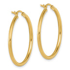 Leslie's 10K Polished Hinged Hoop Earrings - Image 4