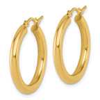 Leslie's 10K Polished Hinged Hoop Earrings - Image 2