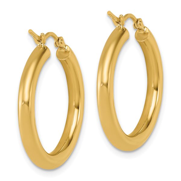 Leslie's 10K Polished Hinged Hoop Earrings - Image 4