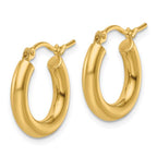 Leslie's 10K Polished Hinged Hoop Earrings - Image 2