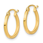 Leslie's 10K Polished Hinged Hoop Earrings - Image 2