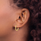 Leslie's 10K Polished Hinged Hoop Earrings - Image 3