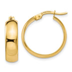 Leslie's 10K Polished Hinged Hoop Earrings