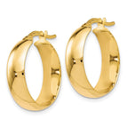 Leslie's 10K Polished Hinged Hoop Earrings - Image 2