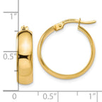 Leslie's 10K Polished Hinged Hoop Earrings - Image 4