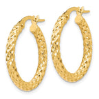 Leslie's 10K Polished D/C Hoop Earrings - Image 2
