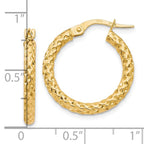 Leslie's 10K Polished D/C Hoop Earrings - Image 4