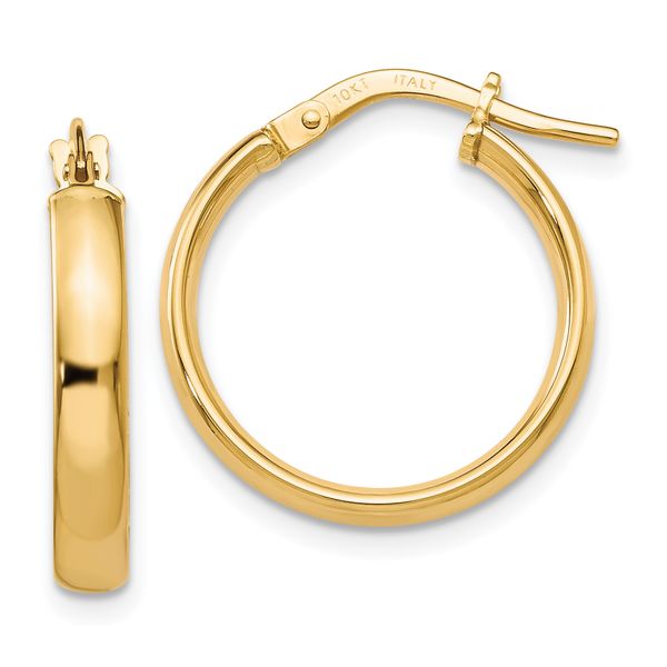 Leslie's 10K Gold Polished Hoop Earrings