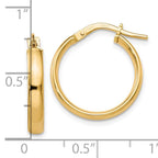 Leslie's 10K Gold Polished Hoop Earrings - Image 4