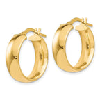 Leslie's 10K Gold Polished Hoop Earrings - Image 2