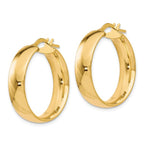 Leslie's 10K 6mm Polished Hoop Earrings - Image 2