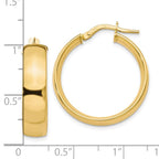 Leslie's 10K 6mm Polished Hoop Earrings - Image 4