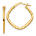 Leslie's 10K Polished Square Hoop Earrings