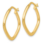 Leslie's 10K Polished Square Hoop Earrings - Image 2