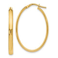Leslie's 10K Polished Oval Hoop Earrings