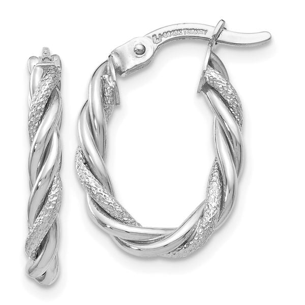 10K White Gold Earrings