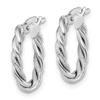 10K White Gold Earrings - Image 2