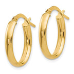 Leslie's 10K Polished Yellow Gold Hoop Earrings - Image 2