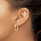 Leslie's 10K Polished Yellow Gold Hoop Earrings - Image 3