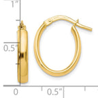 Leslie's 10K Polished Yellow Gold Hoop Earrings - Image 4